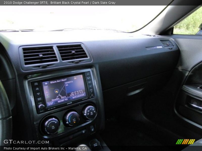 Brilliant Black Crystal Pearl / Dark Slate Gray 2010 Dodge Challenger SRT8