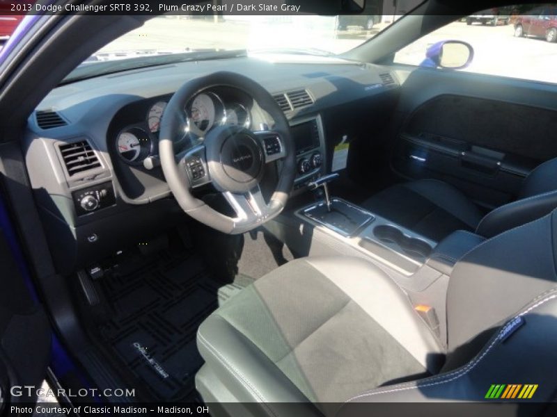 Plum Crazy Pearl / Dark Slate Gray 2013 Dodge Challenger SRT8 392