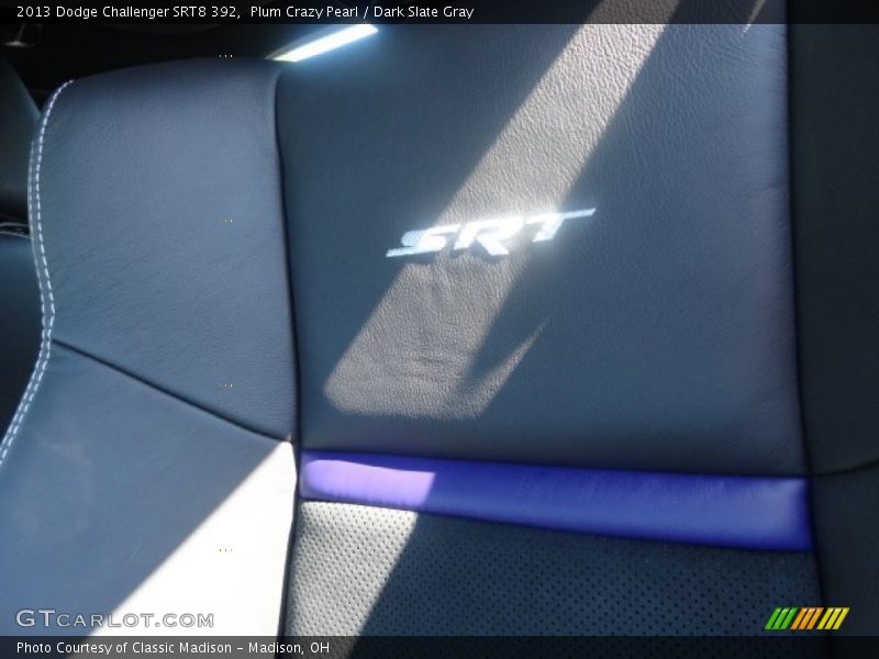 Plum Crazy Pearl / Dark Slate Gray 2013 Dodge Challenger SRT8 392