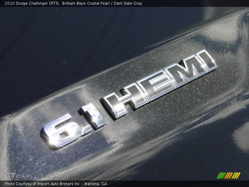 Brilliant Black Crystal Pearl / Dark Slate Gray 2010 Dodge Challenger SRT8