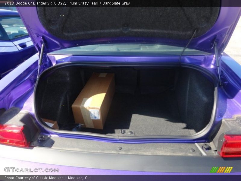 Plum Crazy Pearl / Dark Slate Gray 2013 Dodge Challenger SRT8 392