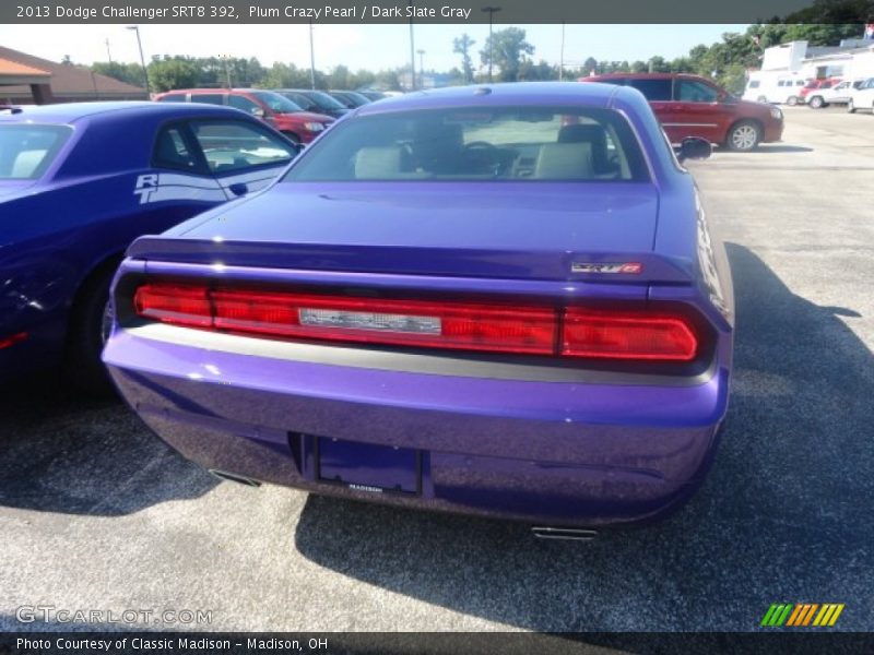 Plum Crazy Pearl / Dark Slate Gray 2013 Dodge Challenger SRT8 392