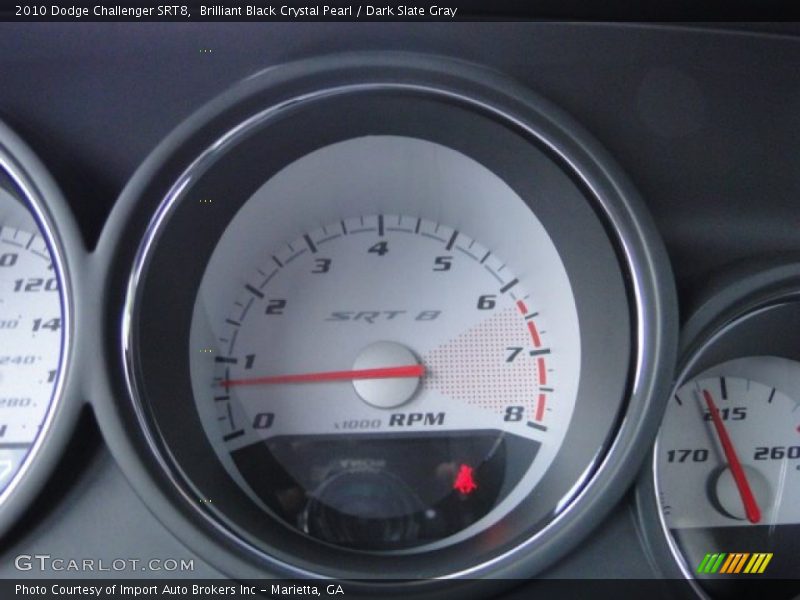 Brilliant Black Crystal Pearl / Dark Slate Gray 2010 Dodge Challenger SRT8