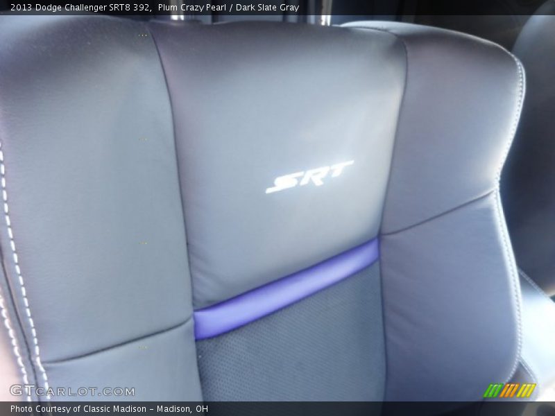 Plum Crazy Pearl / Dark Slate Gray 2013 Dodge Challenger SRT8 392