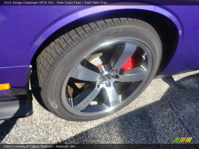 Plum Crazy Pearl / Dark Slate Gray 2013 Dodge Challenger SRT8 392