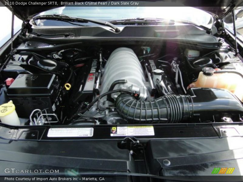 Brilliant Black Crystal Pearl / Dark Slate Gray 2010 Dodge Challenger SRT8