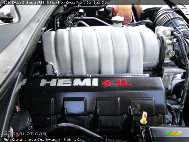 Brilliant Black Crystal Pearl / Dark Slate Gray 2010 Dodge Challenger SRT8