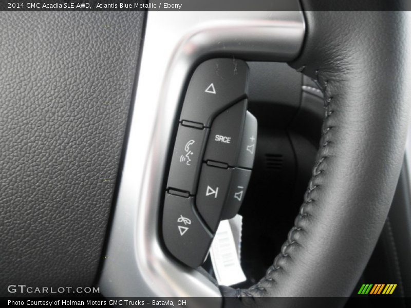 Atlantis Blue Metallic / Ebony 2014 GMC Acadia SLE AWD