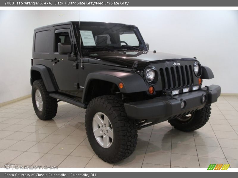 Black / Dark Slate Gray/Medium Slate Gray 2008 Jeep Wrangler X 4x4