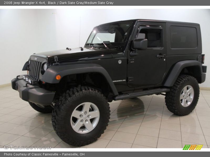 Black / Dark Slate Gray/Medium Slate Gray 2008 Jeep Wrangler X 4x4
