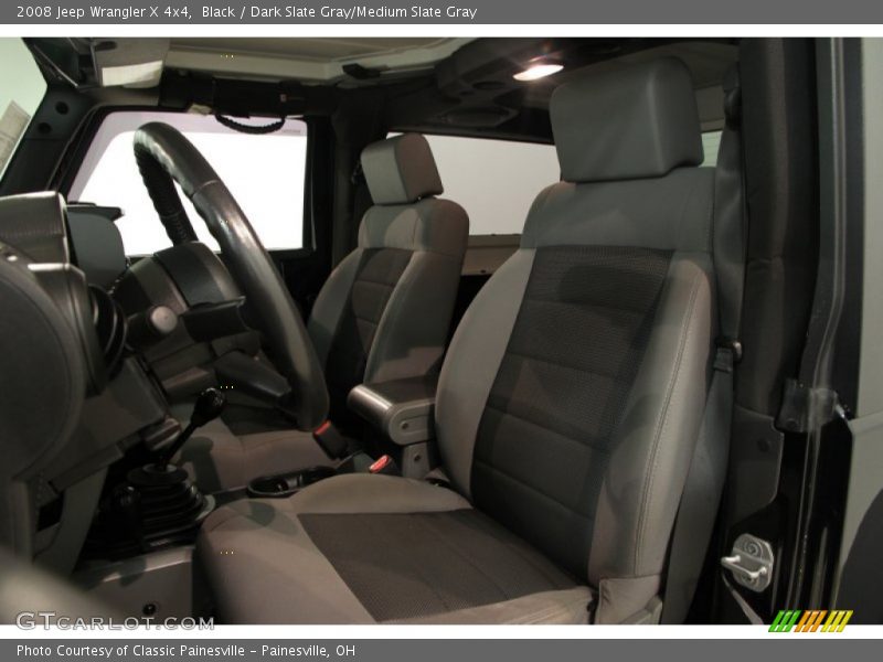 Black / Dark Slate Gray/Medium Slate Gray 2008 Jeep Wrangler X 4x4