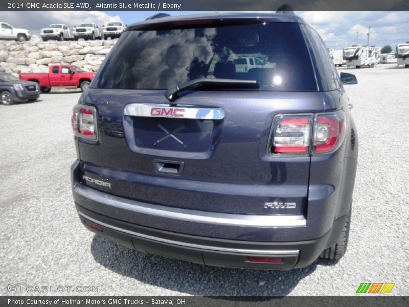 Atlantis Blue Metallic / Ebony 2014 GMC Acadia SLE AWD