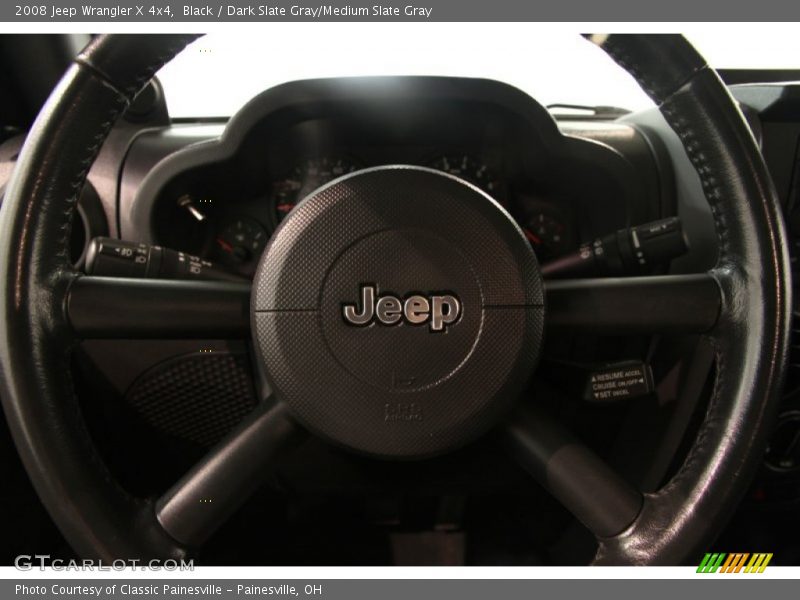 Black / Dark Slate Gray/Medium Slate Gray 2008 Jeep Wrangler X 4x4