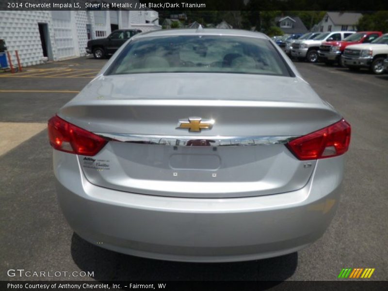 Silver Ice Metallic / Jet Black/Dark Titanium 2014 Chevrolet Impala LS