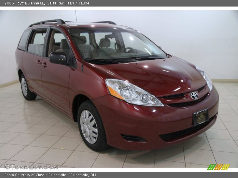 Salsa Red Pearl / Taupe 2006 Toyota Sienna LE
