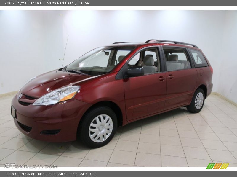 Salsa Red Pearl / Taupe 2006 Toyota Sienna LE