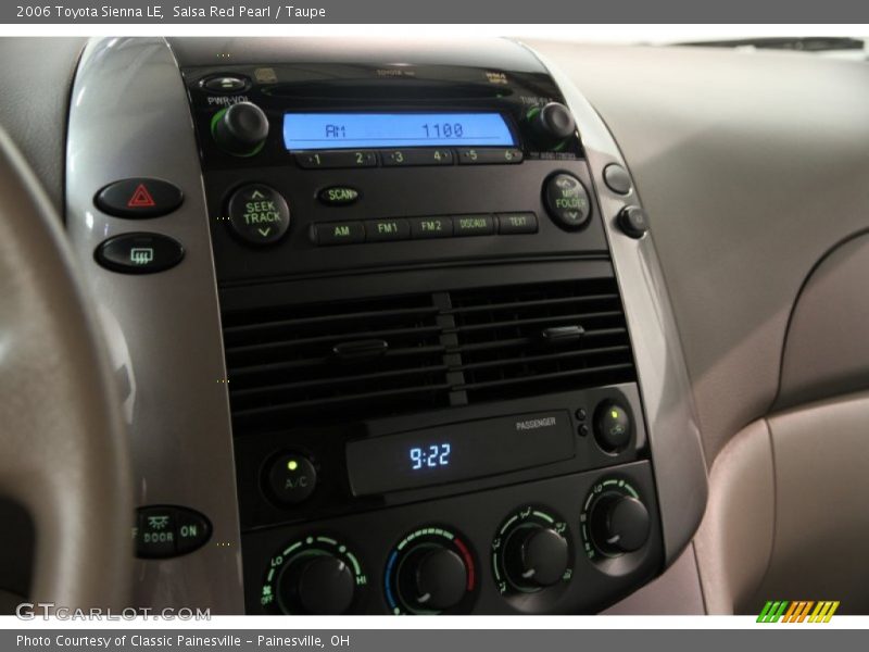 Salsa Red Pearl / Taupe 2006 Toyota Sienna LE