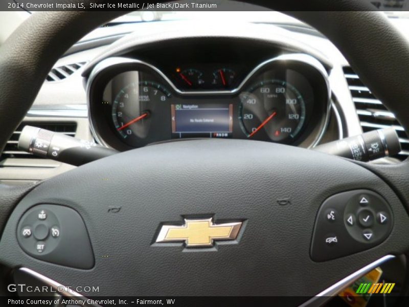 Silver Ice Metallic / Jet Black/Dark Titanium 2014 Chevrolet Impala LS