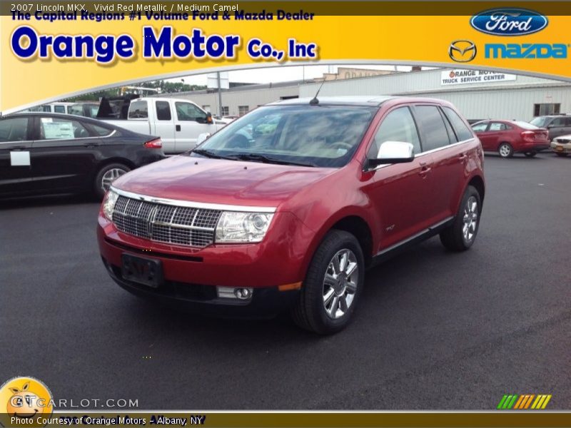 Vivid Red Metallic / Medium Camel 2007 Lincoln MKX
