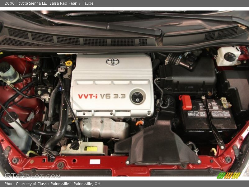 Salsa Red Pearl / Taupe 2006 Toyota Sienna LE