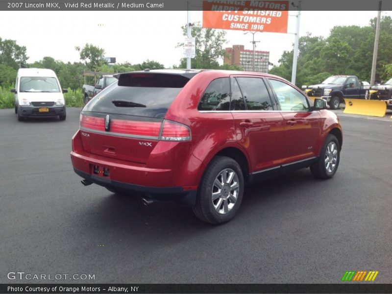 Vivid Red Metallic / Medium Camel 2007 Lincoln MKX