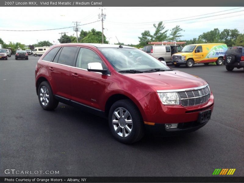 Vivid Red Metallic / Medium Camel 2007 Lincoln MKX