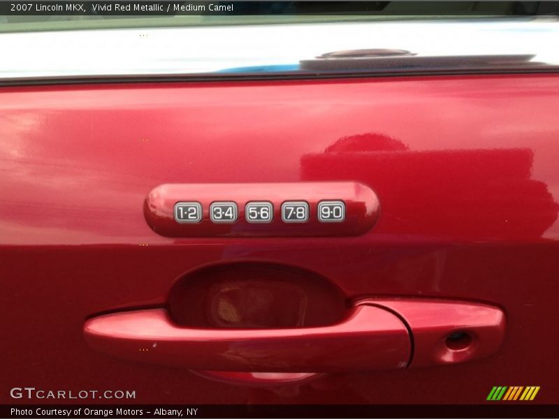 Vivid Red Metallic / Medium Camel 2007 Lincoln MKX