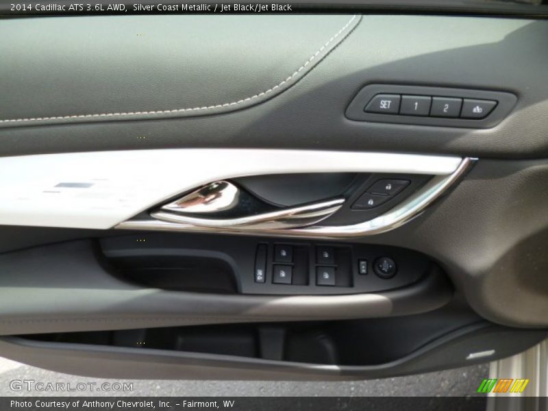 Silver Coast Metallic / Jet Black/Jet Black 2014 Cadillac ATS 3.6L AWD