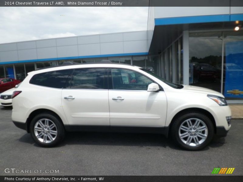  2014 Traverse LT AWD White Diamond Tricoat