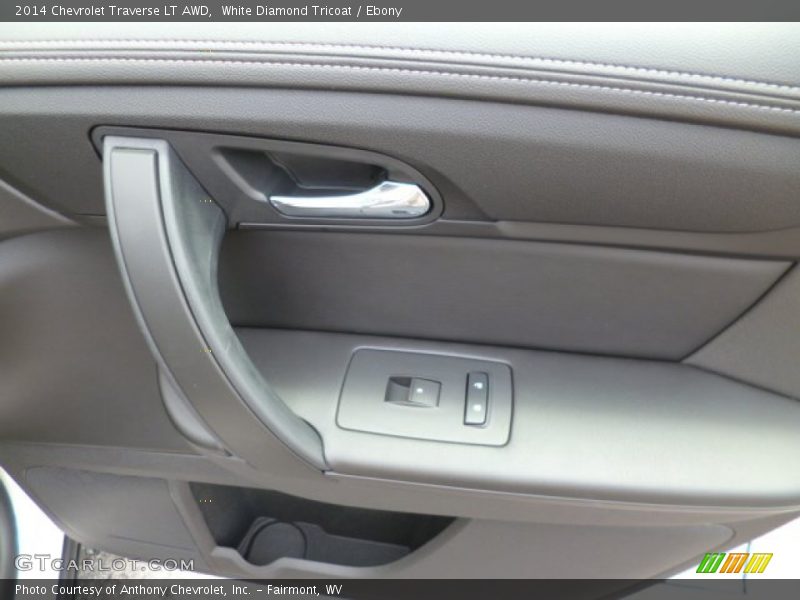 White Diamond Tricoat / Ebony 2014 Chevrolet Traverse LT AWD