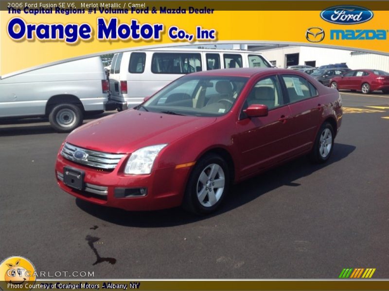Merlot Metallic / Camel 2006 Ford Fusion SE V6
