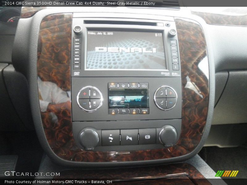Steel Gray Metallic / Ebony 2014 GMC Sierra 3500HD Denali Crew Cab 4x4 Dually