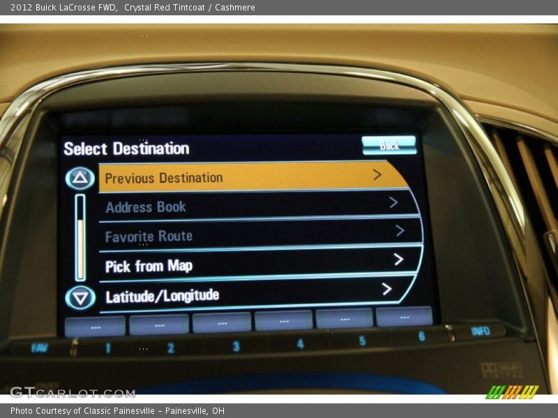 Crystal Red Tintcoat / Cashmere 2012 Buick LaCrosse FWD