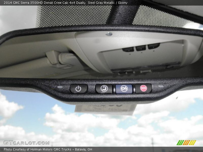 Steel Gray Metallic / Ebony 2014 GMC Sierra 3500HD Denali Crew Cab 4x4 Dually