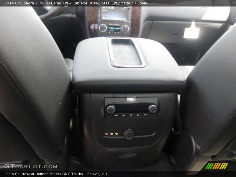 Steel Gray Metallic / Ebony 2014 GMC Sierra 3500HD Denali Crew Cab 4x4 Dually