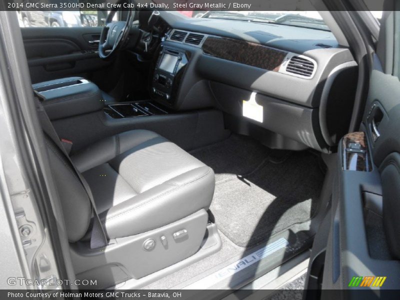 Steel Gray Metallic / Ebony 2014 GMC Sierra 3500HD Denali Crew Cab 4x4 Dually