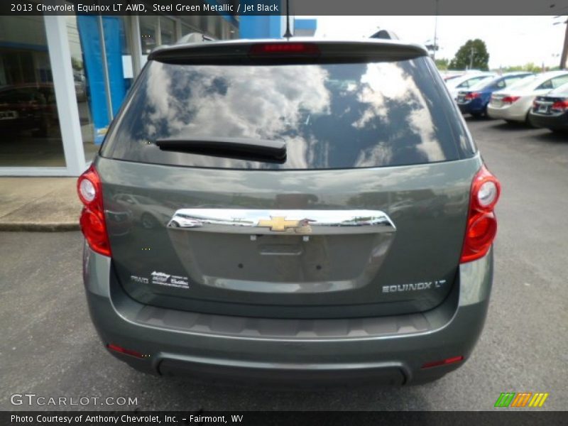 Steel Green Metallic / Jet Black 2013 Chevrolet Equinox LT AWD