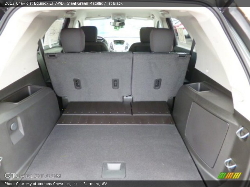 Steel Green Metallic / Jet Black 2013 Chevrolet Equinox LT AWD