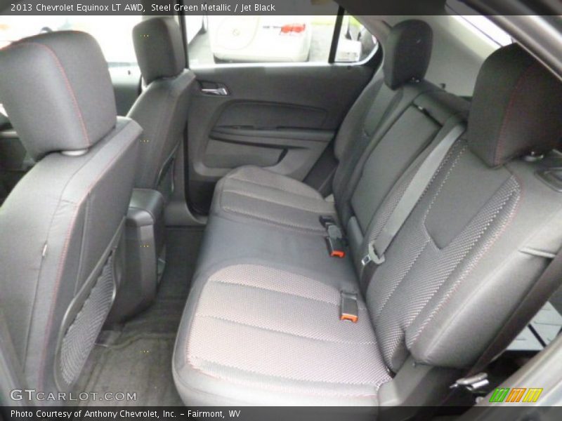 Steel Green Metallic / Jet Black 2013 Chevrolet Equinox LT AWD