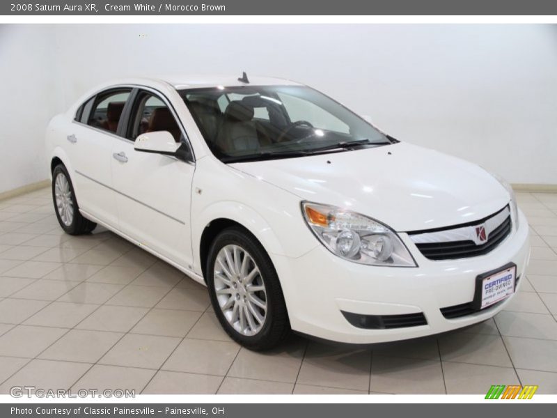 Cream White / Morocco Brown 2008 Saturn Aura XR