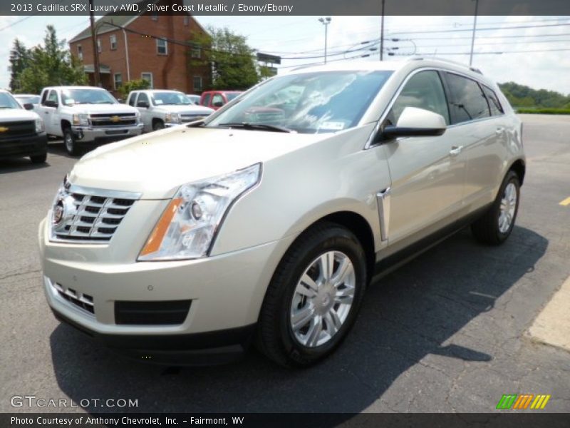 Silver Coast Metallic / Ebony/Ebony 2013 Cadillac SRX Luxury AWD