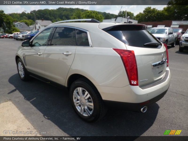 Silver Coast Metallic / Ebony/Ebony 2013 Cadillac SRX Luxury AWD