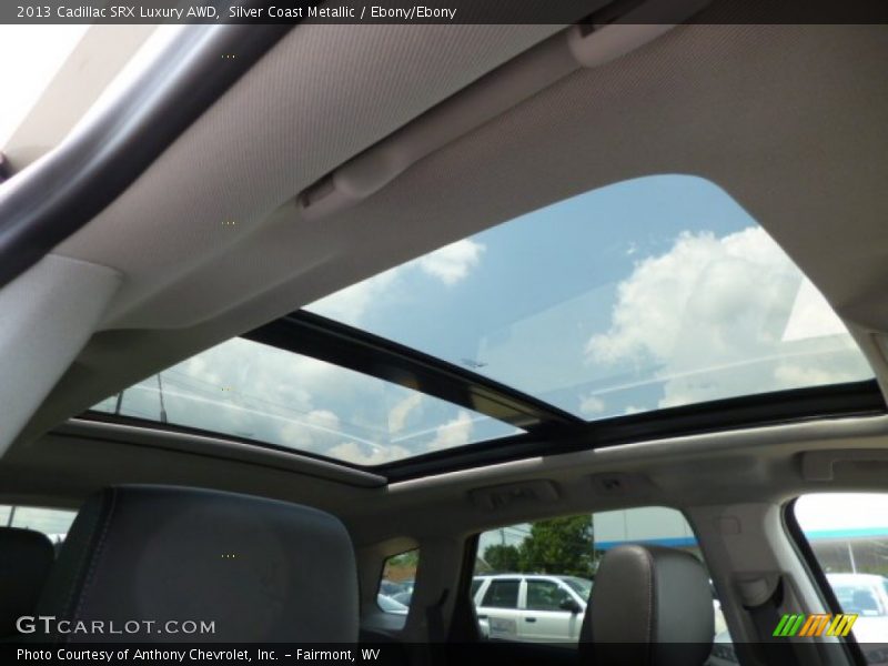 Silver Coast Metallic / Ebony/Ebony 2013 Cadillac SRX Luxury AWD