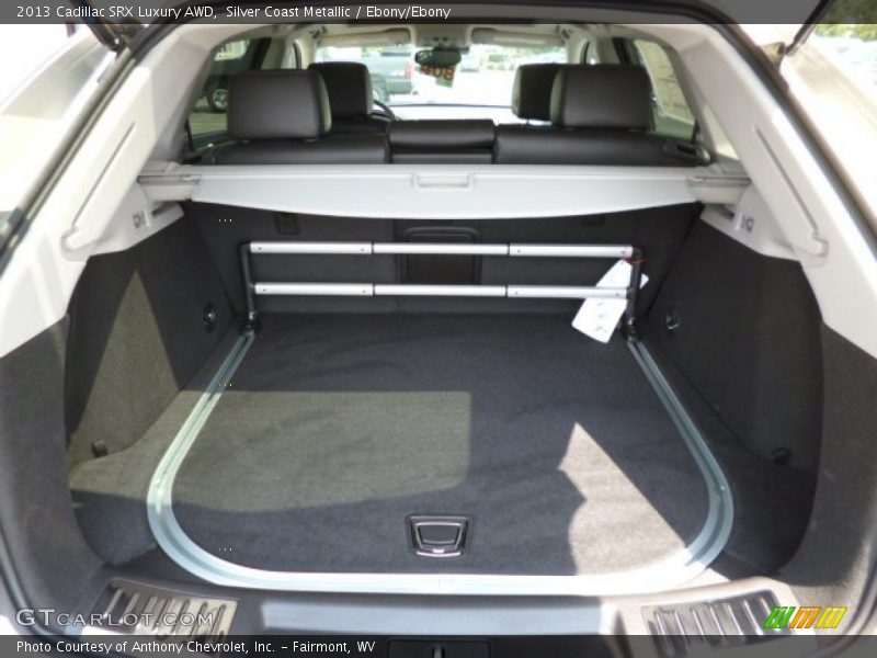 Silver Coast Metallic / Ebony/Ebony 2013 Cadillac SRX Luxury AWD
