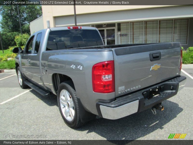 Graystone Metallic / Ebony Black 2007 Chevrolet Silverado 1500 LTZ Extended Cab 4x4