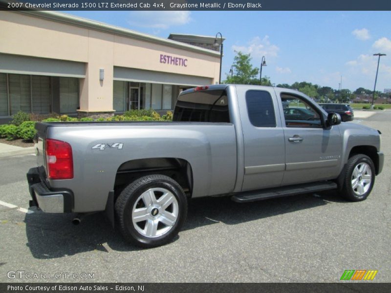 Graystone Metallic / Ebony Black 2007 Chevrolet Silverado 1500 LTZ Extended Cab 4x4