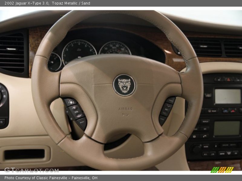 Topaz Metallic / Sand 2002 Jaguar X-Type 3.0