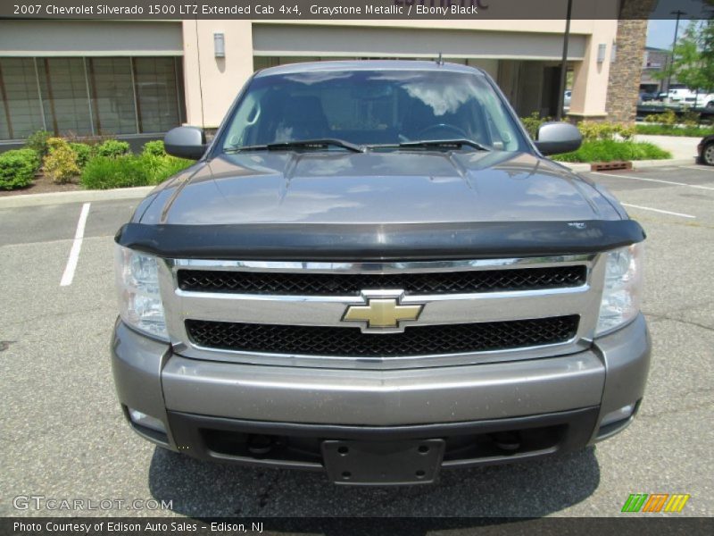 Graystone Metallic / Ebony Black 2007 Chevrolet Silverado 1500 LTZ Extended Cab 4x4