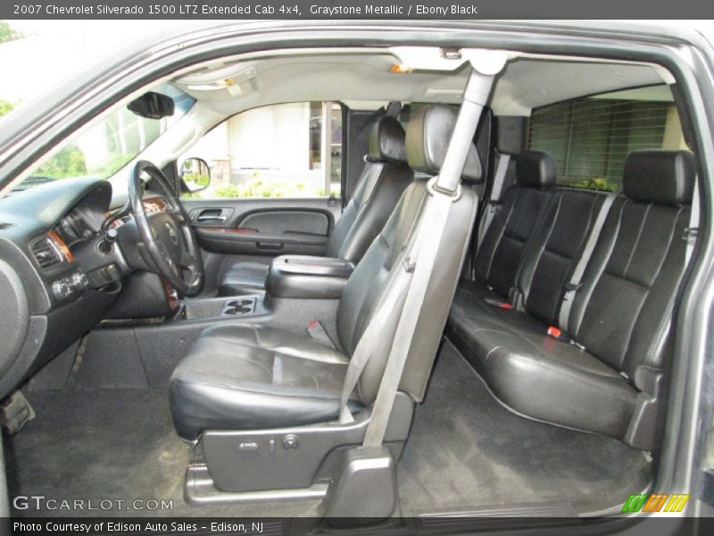 Graystone Metallic / Ebony Black 2007 Chevrolet Silverado 1500 LTZ Extended Cab 4x4
