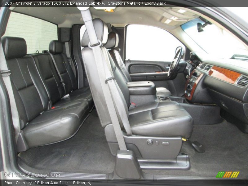 Graystone Metallic / Ebony Black 2007 Chevrolet Silverado 1500 LTZ Extended Cab 4x4